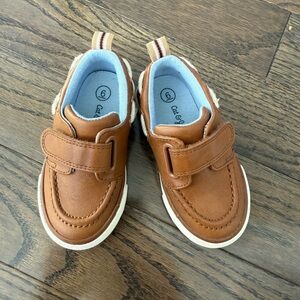 Cat &Jack Toddler Boy Brown Boat Shoes with Velcro Strap